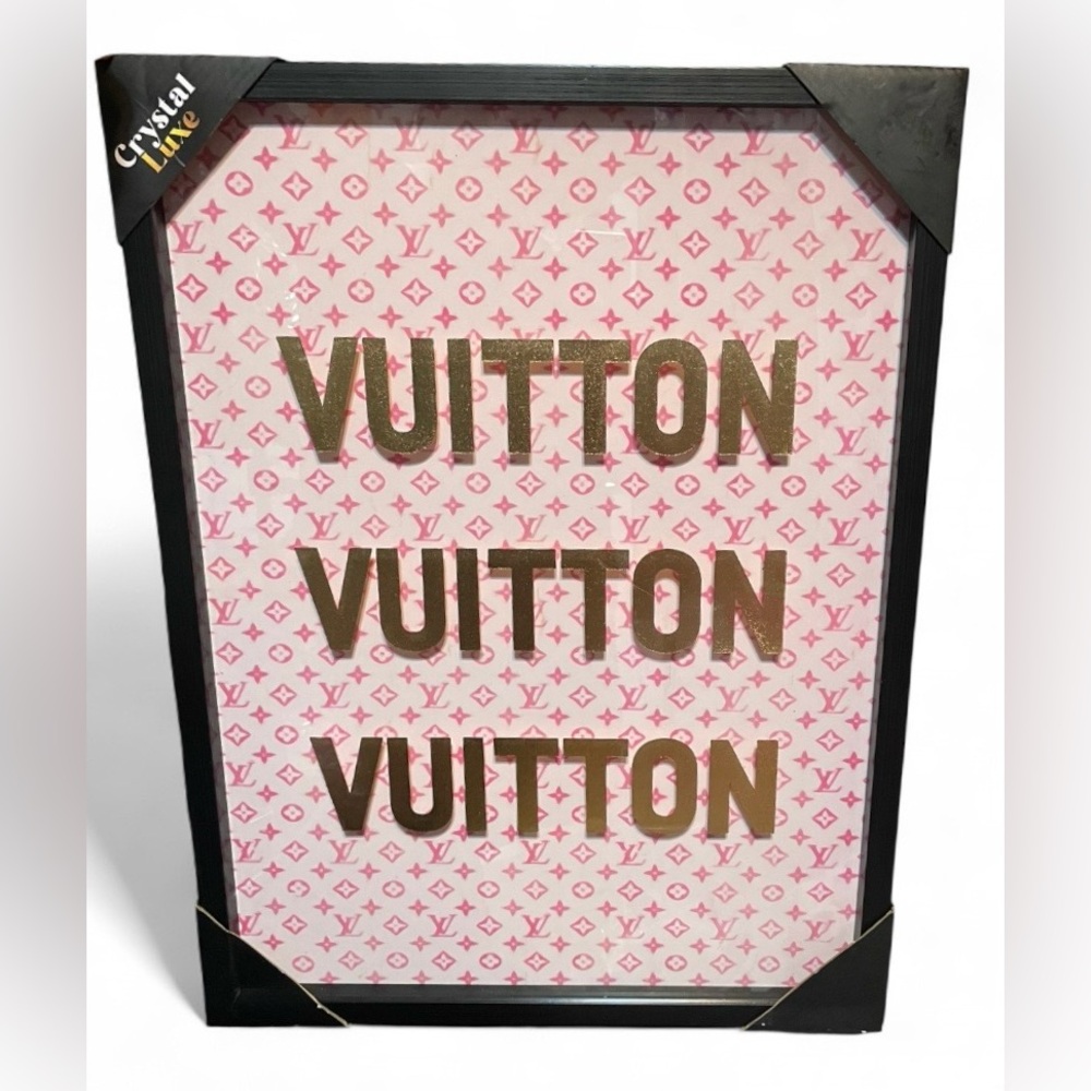 CRYSTAL LUXE GLASS FRAME WALL ART